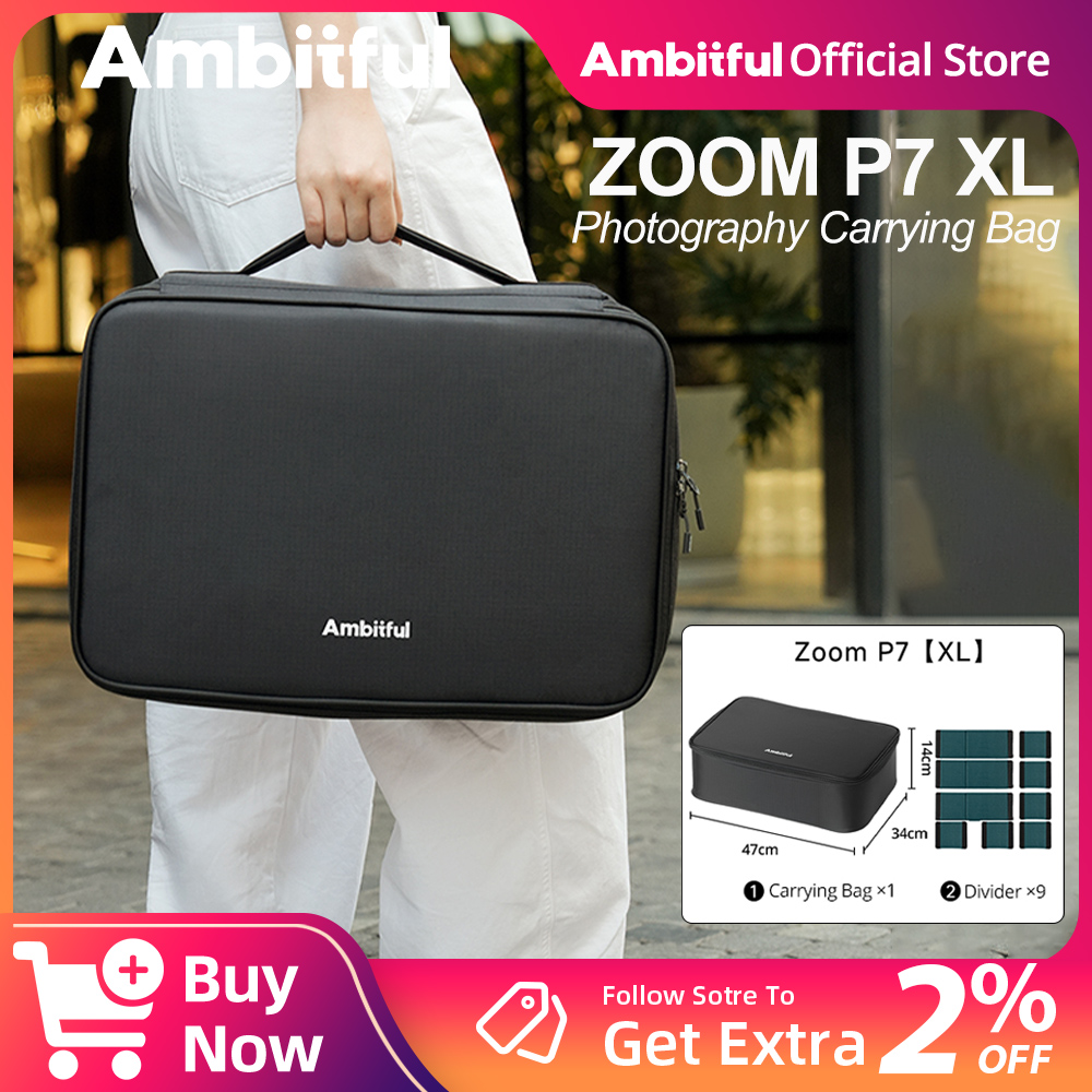 Ambitful ZOOM P7II XL bolsa de - Drone Camera Case reseña y precio