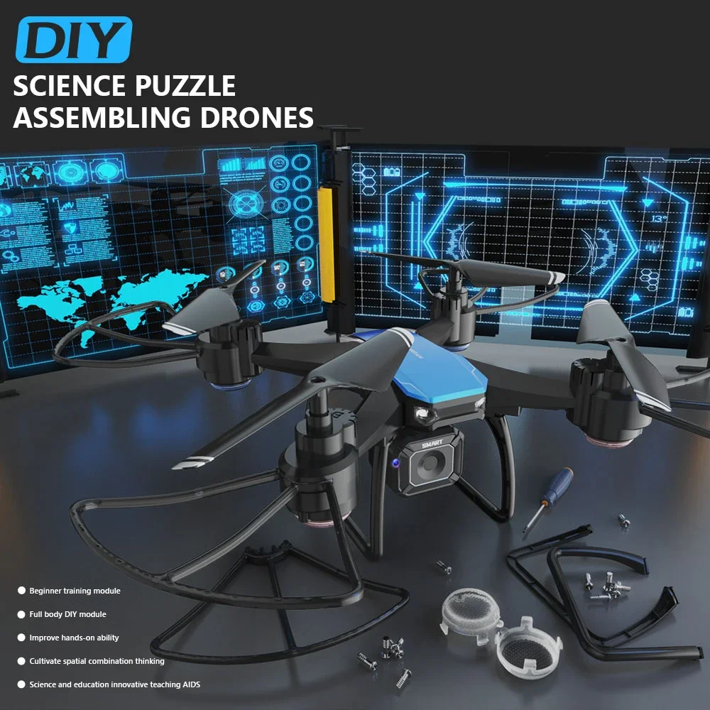 JJRC H108 DIY montaje de enseñ - Drone Camera Lens reseña y precio