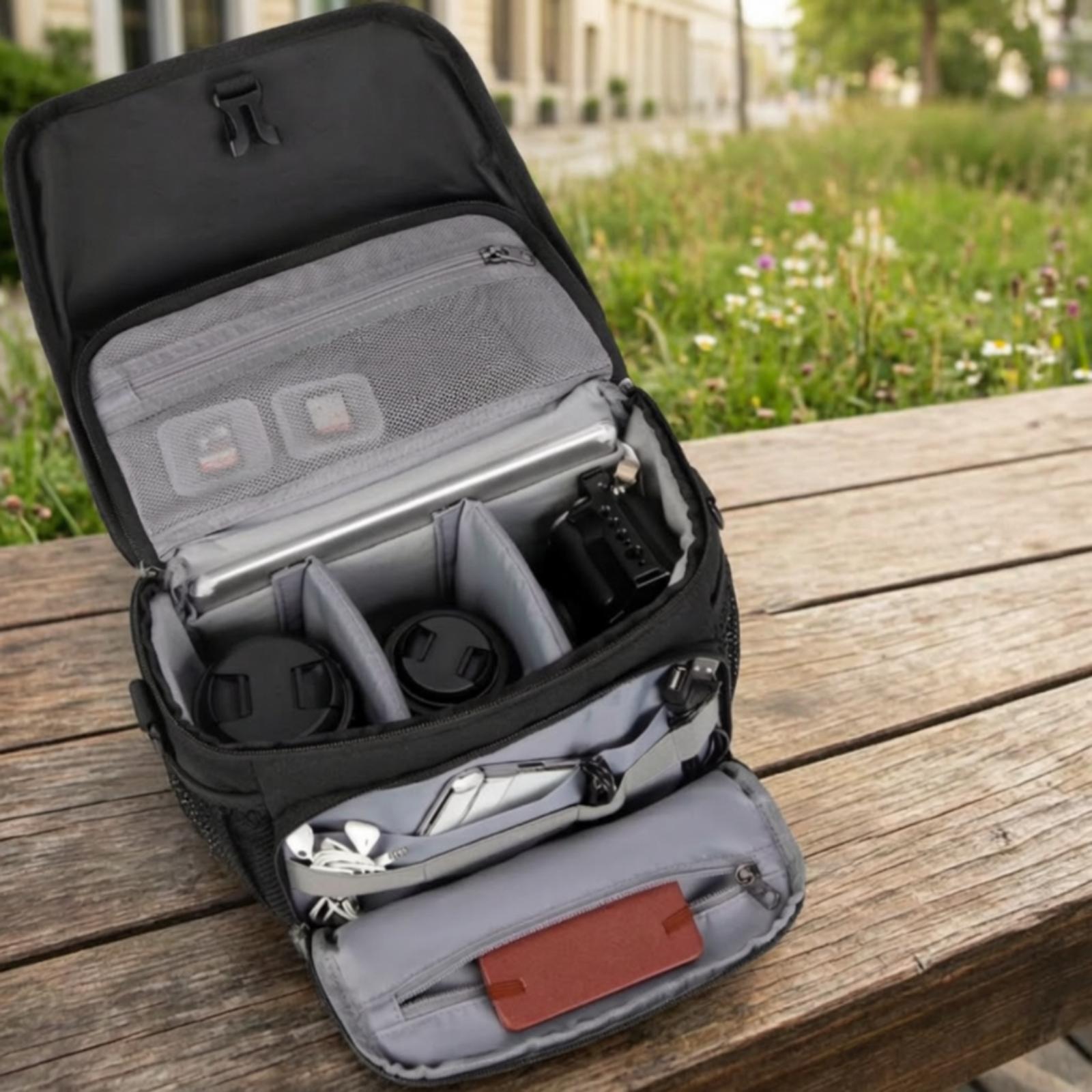 Bolsa de hombro acolchada y re - Drone Camera Case reseña y precio